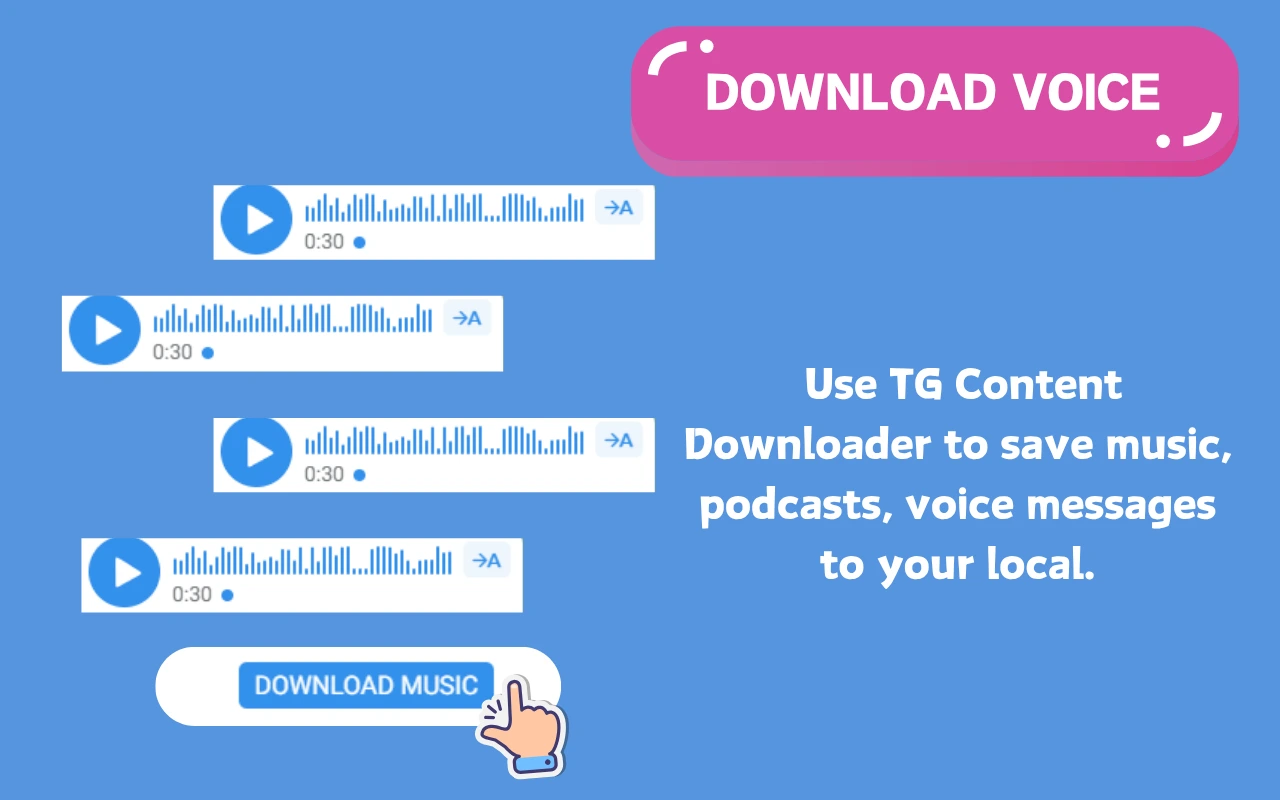 Telegram audio downloader